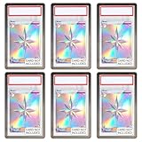 RCPLAGA Slab Guard for PSA Graded Cards, 6-Pack TPU Slab Protector Graded Guard Bumper Guard for PSA Graded Card Only, Gradient Color Glitter Limited Edition (Shadow)