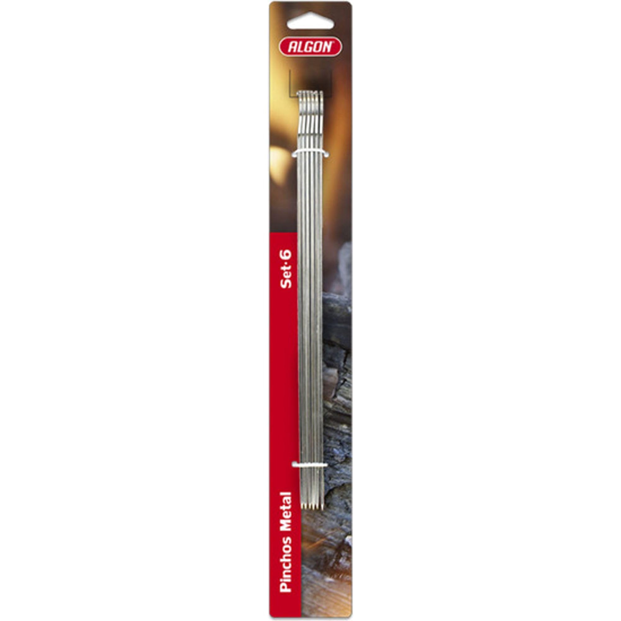 ALGON | 144 spiedini in metallo per spiedini in acciaio inox riutilizzabili - spiedini in metallo resistenti e antiaderenti, ideali per barbecue, griglia e cucina
