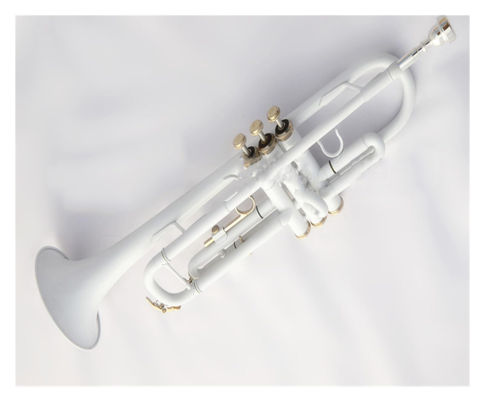 trąbka instrument Trąbka z białą farbą zaawansowana profesjonalna trąbka