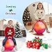 ZOOJOY Hopper Ball for Kids, 18In Bouncy Ball with Handle, Orange Clouds Girls Toys for Indoor Outdoor Active Play, Best Inflatable Balance Hopping Toys for Girls Boys Gifts 3 4 5 6 7 8 9 Yr Old