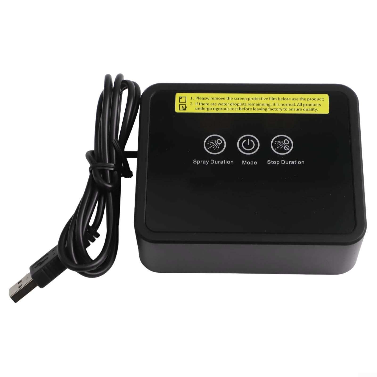 Humidificateur intelligent pour terrarium avec minuterie électronique, système de brumisation automatique pour habitat amphibien, kit de brumisation 5 V avec buses rotatives à 360° et