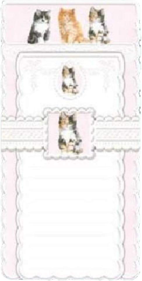 Carol Wilson Kittens Duet Note Set of 2 Embossed Note Pads
