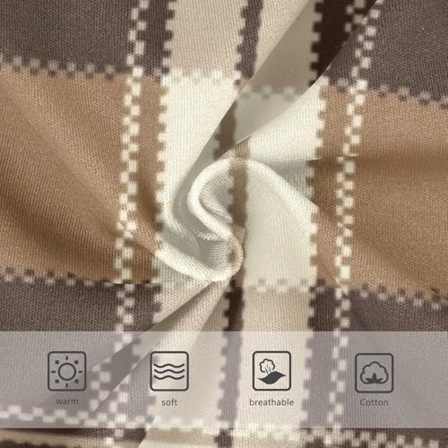 Girls' Panties Comfort Color for Kid Brown Tartan Plaid in Sizes 2T,3T, 4T, 5T, 6Y and 8Y3