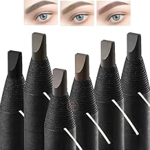 5pcs/pack Brow Pencil Pull Cord Peel-off Eyebrow Pencils Waterproof Long Lasting Microblading Eyebrow Pen for Marking, Filling, Outlining Black