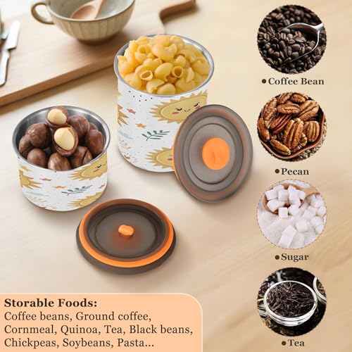 Envase hermético de café de acero inoxidable 17 oz miniatura 6