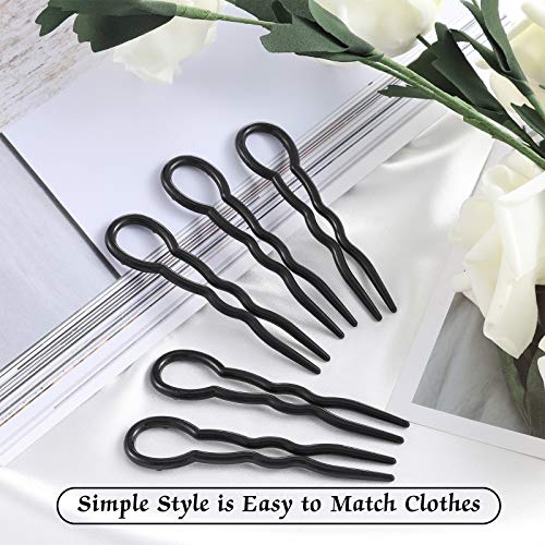 image for Chuangdi 24 Piece Plastic Hair Bobby Pins U Shaped Grip Pins Fast Spir