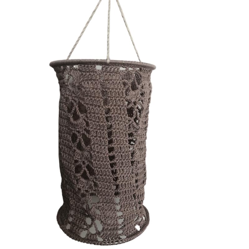 Lanterne au crochet beige pour sublimer vos soirées d'été sur la terrasse