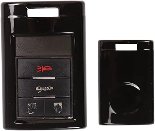 Carcasa inteligente para llavero con control remoto compatible con Chevrolet Corvette C6 C7, llave de control remoto para automóvil (negro)