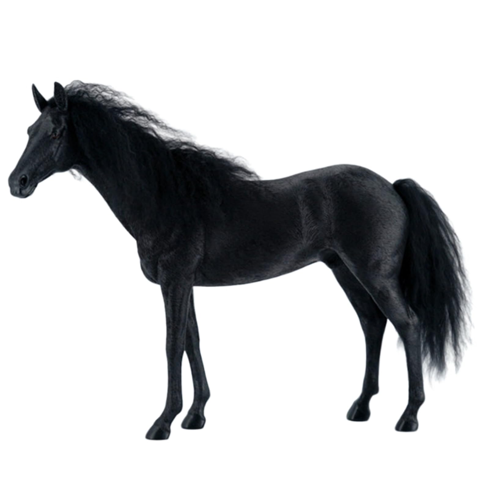 YXCQHZM Horse Model Figurine Realistic White Horse Figurine Horse Model Figurine Realistic White Horse Statue (C)
