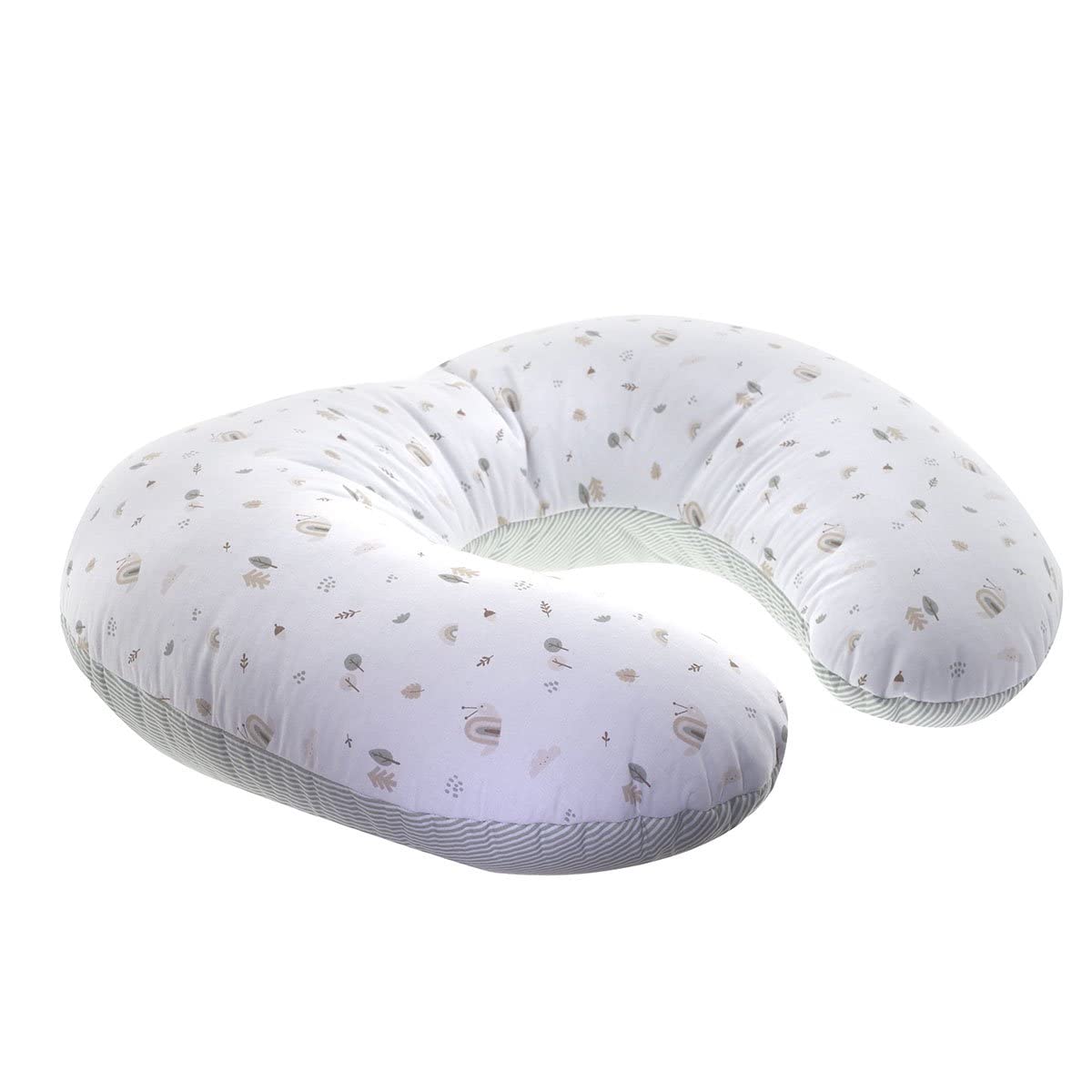 Cambrass -cuscino per i primi mesi del bambino-cuscino allattamento che fornisce comfort e supporto al bambino -Greeny verde 53x45x10 cm