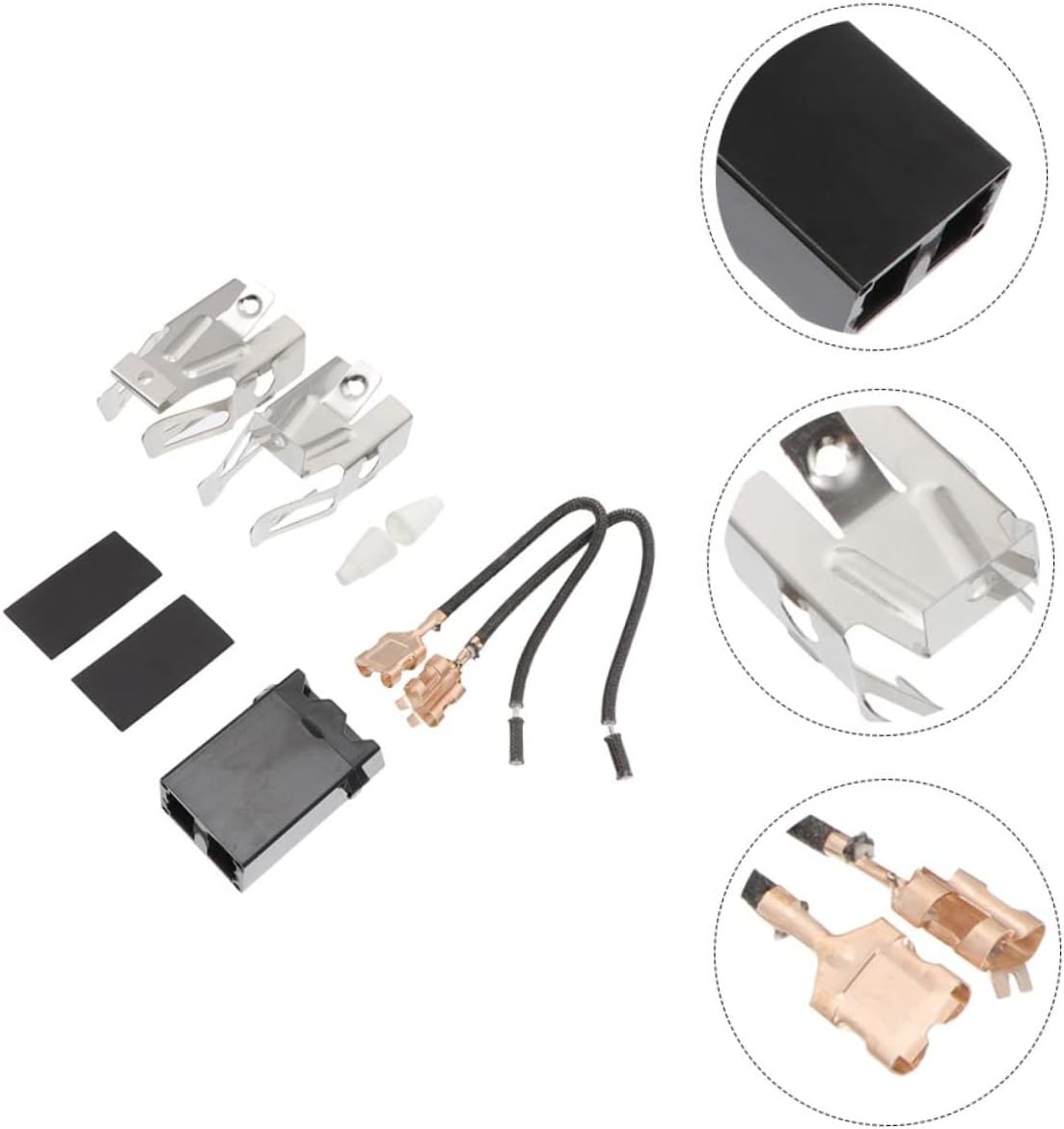 6sets Multifunction Range Burner Receptacle Kit Replacement Parts for Electric Stove Oven Easy to Install Cost-saving Kitchen Accessories
