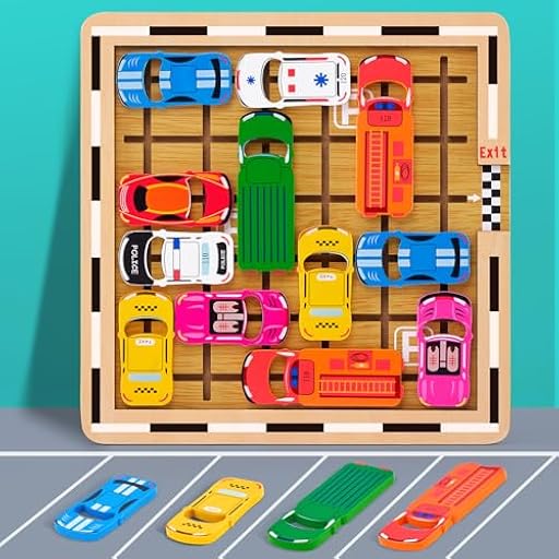 Mystooy Rush Hour Juego de Mesa Niños 4 5 6 7 8 9 10 Años Regalo, Escapa del Atasco Puzzle Juegos de Tablero, Juego de Rompecabezas de Lógica, Juguetes Niños Juegos Viaje Familiares 120 Desafios | Ya disponible en tu tienda friki favorita! En mundofriki.es!