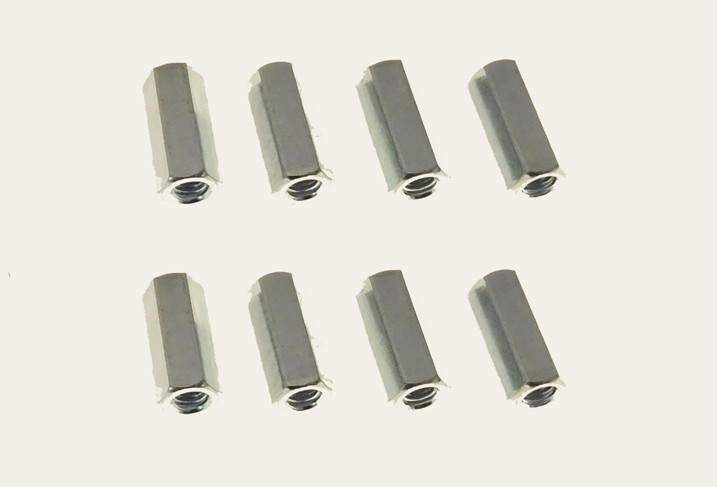 8 Pack 10-32 X 3/4" Long Hex Coupling Nut with Zinc Plate 64827074