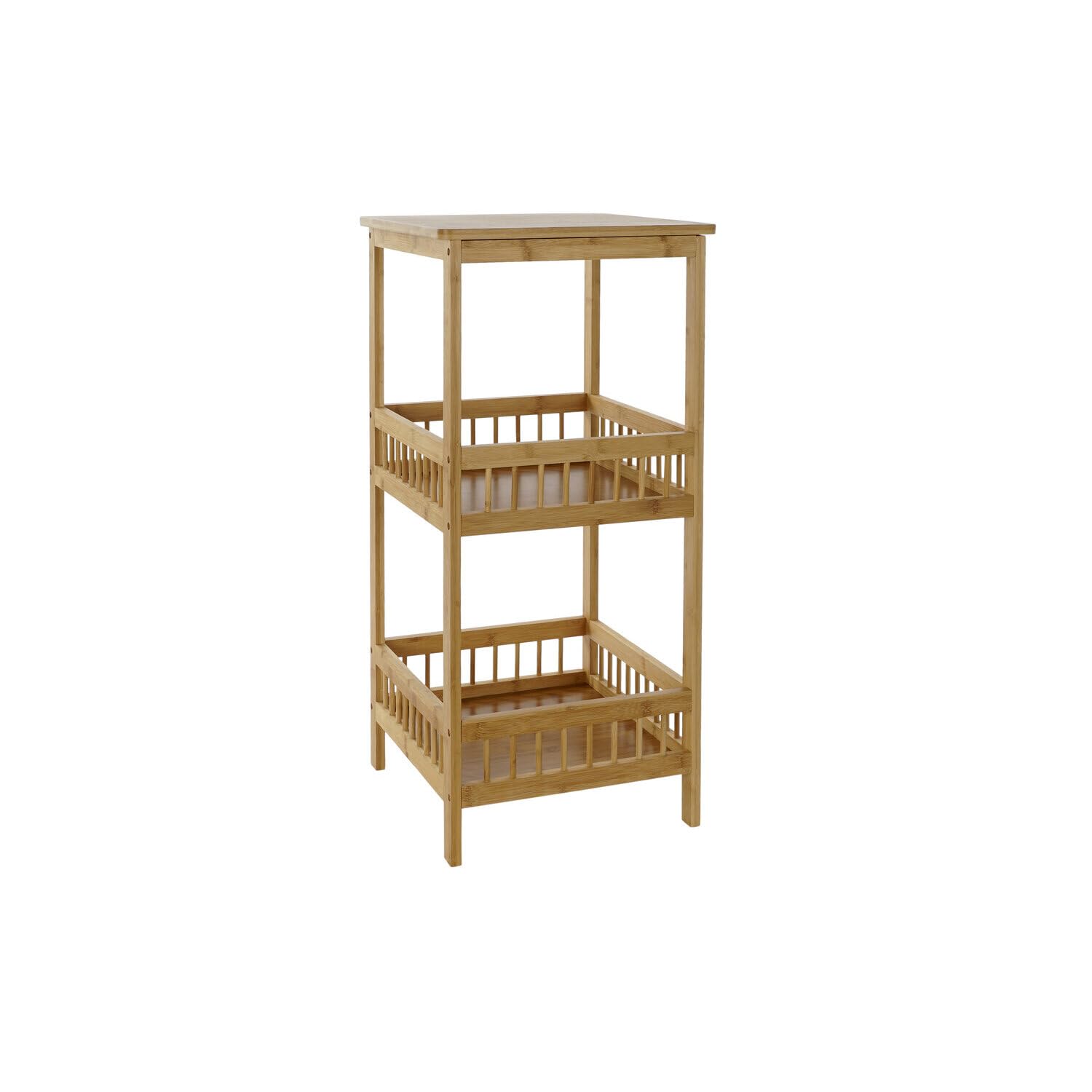 Estanteria bambu naturel étagère de salle de bain pour serviettes
