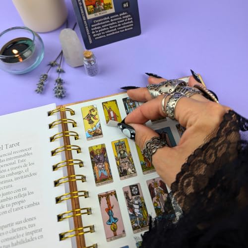 Diario de Tarot con Pegatinas para Aprender Fácilmente Diario de Tarot con Pegatinas para Aprender Fácilmente