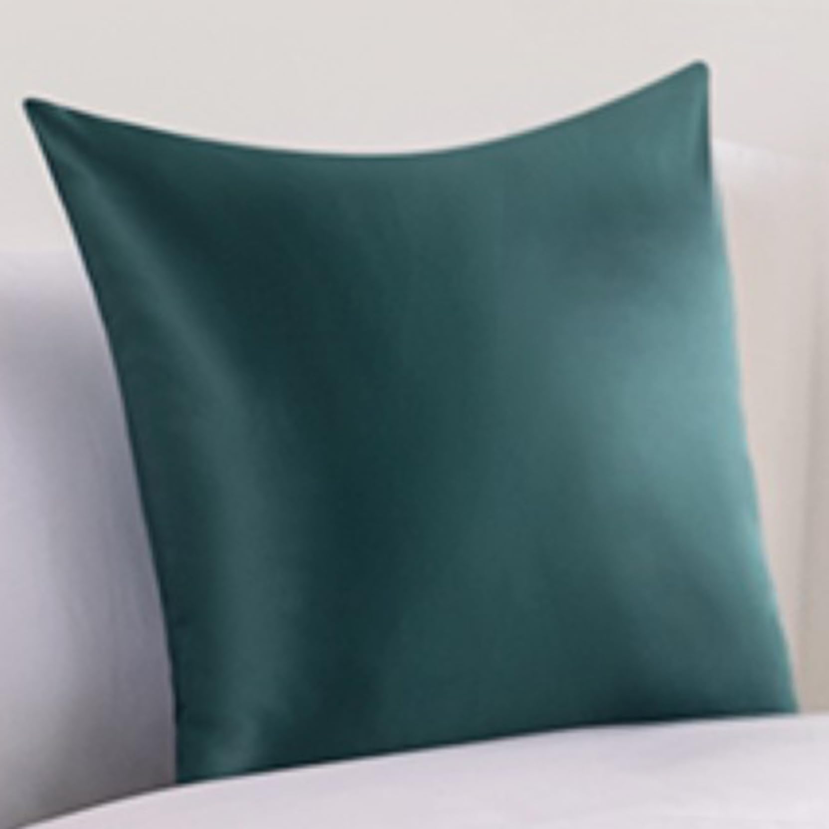HLASMSPE Matching Cushion Cover with Core, Pillow Car Seat Cushion for Sofa Chair Bed Couch, Dark Green, 45x45cm cushion cover with core