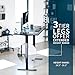 VIVO Electric Height Adjustable 71 x 30 inch Memory Stand Up Desk, Black Table Top, Black Dual Motor Frame with Preset Controller, 2B Series, DESK-KIT-2B7B