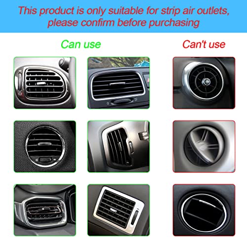 image for 8sanlione 20 Pieces Car Air Conditioner Decoration Strip for Vent Outl