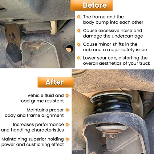 image for E-cowlboy KF04050BK Body Mount Bushing Kit for Ford F250 F350 Super Du