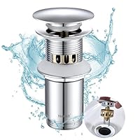 Wirquin 30723123 Afvoergarnituur voor wastafels, messing, Quick-Clac