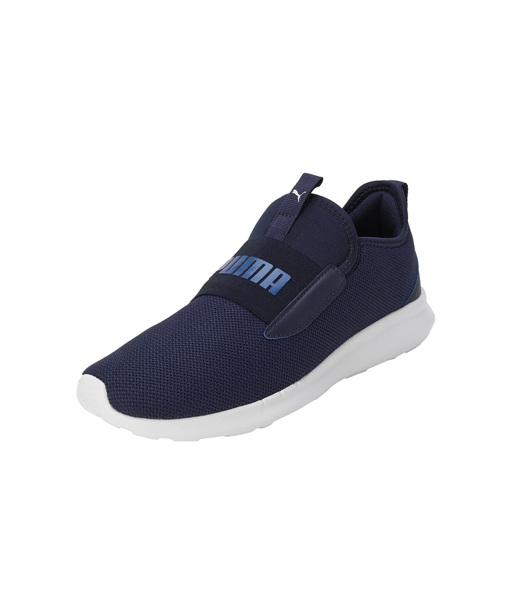 Puma Mens Flamecrest Slipon Navy-Clyde Royal-White Sneaker - 8 UK (39941802)