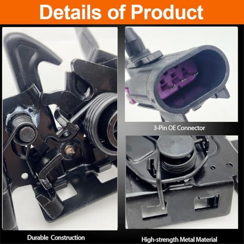 Image of Hood Latch Compatible with 2014-2018 Silverado 1500 / Sierra 1500, 2015-2019 Silverado 2500 3500