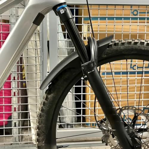 Oversized Suspension Fork Fender Compatible with Fox 38/36/34 (No Vent Mounts) - Maximum Coverage & Ultimate Protection (Black)