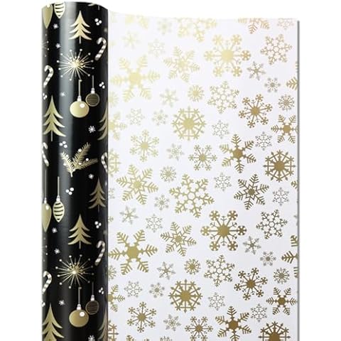 Papier Cadeau Noël FullJoyHut 43cm x 15M Cover