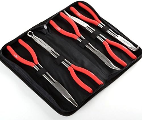 5pc 11" Nose Pliers Set Tool Automotive Mechanic Long Reach Pliers Shop Tools