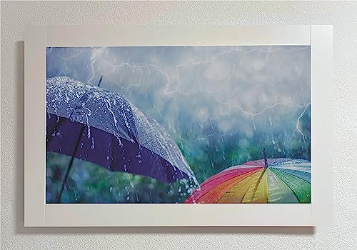 Parapluie rétro-éclairé pour éviter les flaques grâce à l'éclairage latéral