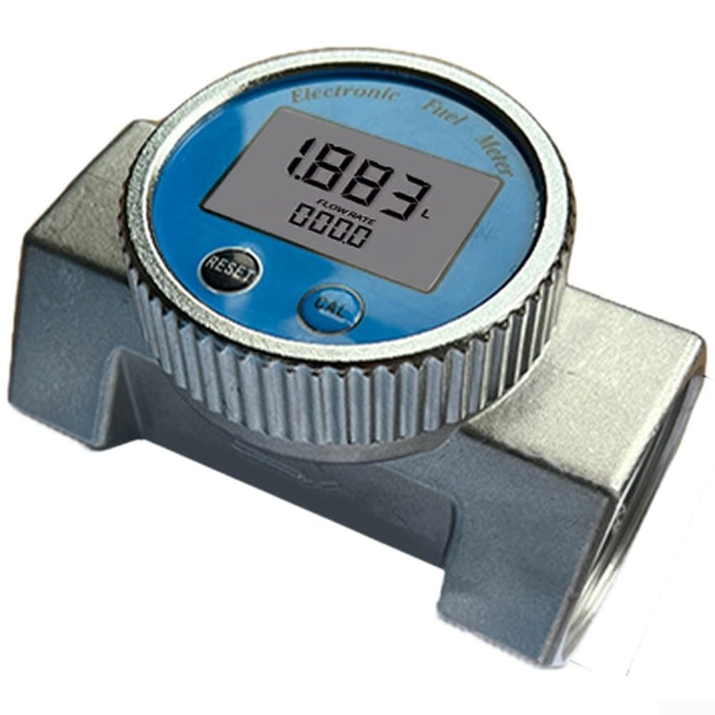 Misuratore di portata a turbina da 1,5/2 pollici con schermo LCD per il monitoraggio del flusso di gasolio e acqua in applicazioni industriali (2 pollici)