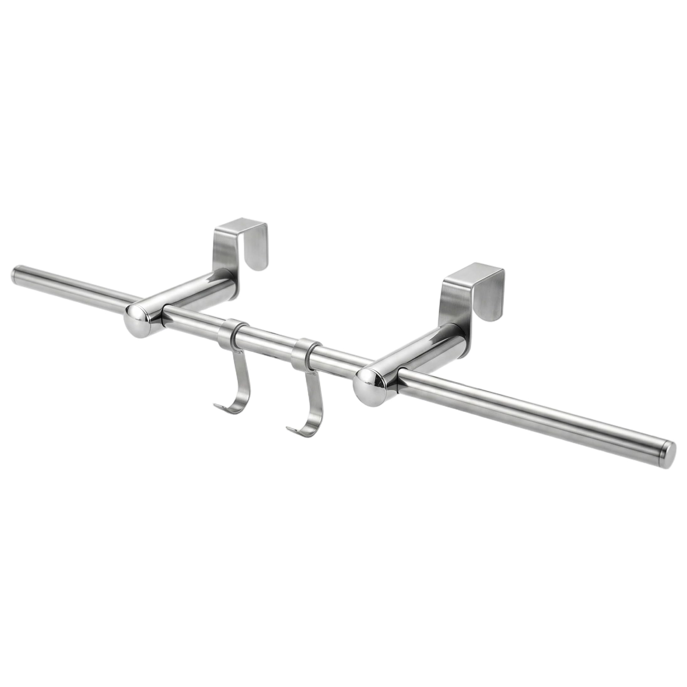Bemonew Radiator Towel Rack, Stainless Steel Towel Holder For Radiators With 2 Hooks, Adjustable Panel Radiator Mount - 15.75 Inch (40cm)