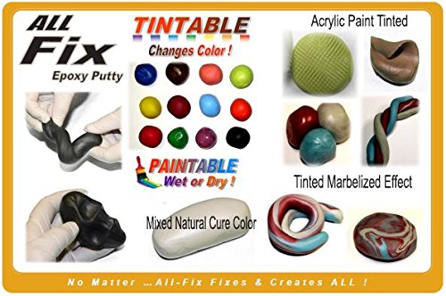 Miniatura 8 de All-Fix Kit de masilla epoxi de 12 libra - Piscina - Marina - Submarino - Estanque - Tanque - Compuesto de reparación y modelado de escultura