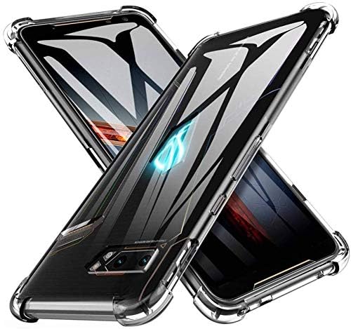 Image of Shockproof Clear Bumper Back Cover Case for Asus ROG 3 |360 Degree Soft Transparent Back Cover Case for Asus ROG 3 (Transparent)