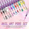 12 Colors Nail Art Marker Pens Set, Nail Markers for Nail Art, Suitable for Nail Art, Nail Painting, And Artistic Decorations; Suitable for Both Children And Adults. (12 Colors) #6