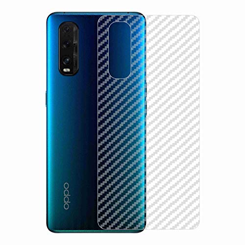 Image of Compatible with Oppo Find X2 Back Screen Protective Film Carbon Fiber Skin Transparent Screen Guard Sticker