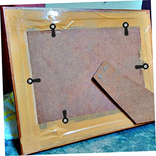 Image of DIY Picture Frame Hardware 300pcs Iron Turn Buttons Hanging Photo Frame Fixing Clips