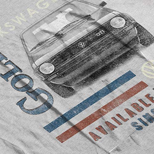Camiseta Volkswagen GTI 1976 negra de cuello redondo para apasionados de coches 5