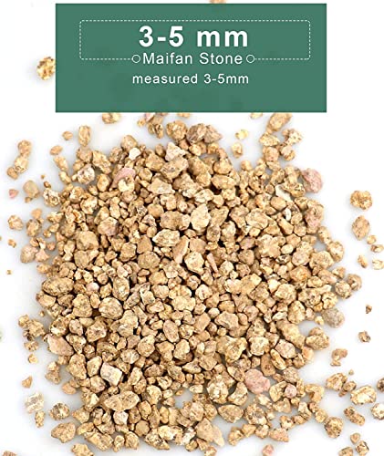 Succulent Cactus Gold Maifanitum Stone 6Lb Small Decorative Gravel Diy Rock Indoor Houseplants Pebbles Soil Additive Potting Gritty For Bonsai, Fairy Gardening, Vases Fillers, Terrarium, Top Dressing #TOP2