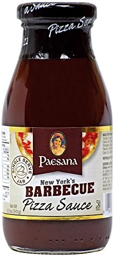 Paesana Barbecue Pizza Sauce, 8.5 Ounce - Single Serve Jar - Premium & Natural Ingredients