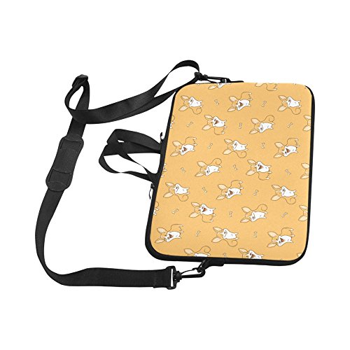 Laptop Sleeve Case 15 15.2 Inch Cute Dogs Pembroke Welsh Corgi Resistant Neoprene Laptop Sleeve Notebook Computer Pocket Case Tablet Briefcase Carrying Bag Laptop Shoulder Bag