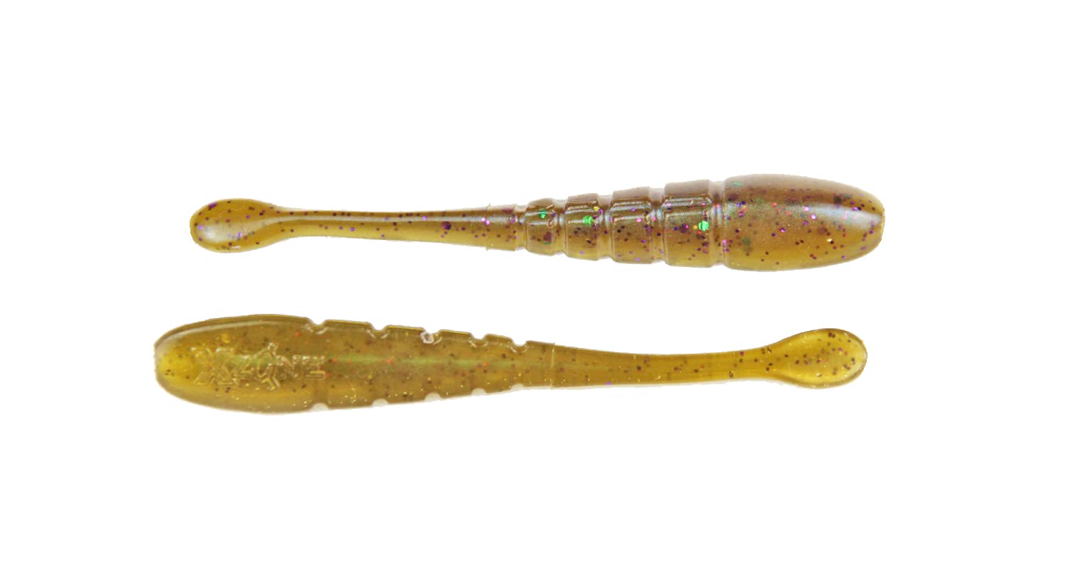 X Zone Lures Pro Series Slammer, Winning Drop Shot Baits for Bass That Fish Can't Resist, 4" (8 Pack)