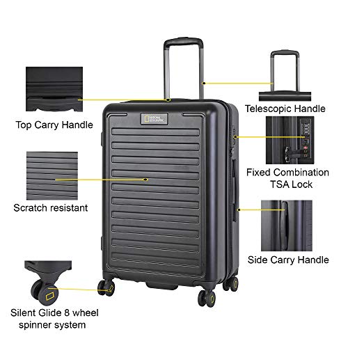 Image of National Geographic Cruise 49 cms PC Black Hardside Cabin Luggage (N164HA.49.06)