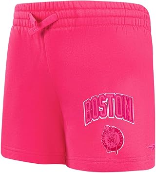 Big Girls NBA Classic Triple Pink Fleece Fleece Short