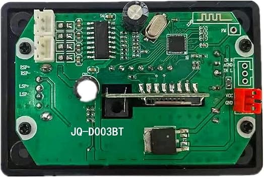 0Digital Bluetooth 2*25W MP3 Player Class Stereo Speaker Power Amplifier Board with Audio Color: Black