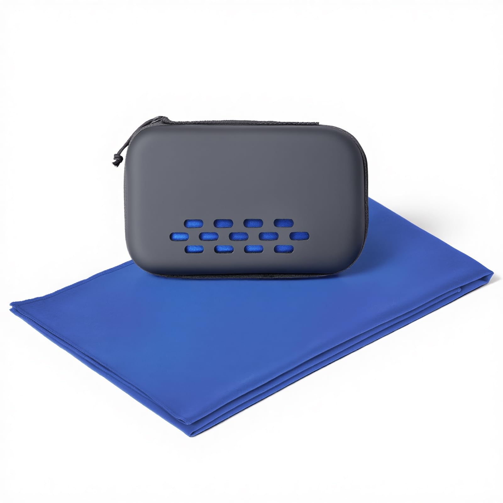 Aolso Microfibre Towel, Quick Dry Lightweight Microfibre Travel Towels, Super Absorbent Gym Towel for Men Weman, Soft Compact Beach Towel for Sports, Gym, Camping, Yoga, Swimming, Hiking-Royal blue