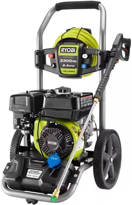 RYOBI 3300 PSI 2.4 GPM Cold Water Gas Pressure Washer with 212CC Engine RY80589