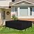 Che Yi Bao Outdoor Table Furniture Cover Waterproof Rectangle Patio Sectional Couch Set Cover 126" L×63" W×28" H 600D for Lawn Backyard