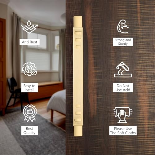 Image of COMPASS Main Door Handle | Door Handles for Main Door | Pull Handles for All The Doors of House | Office | Hotels, Antique Finish (PH-902, 12 Inch)