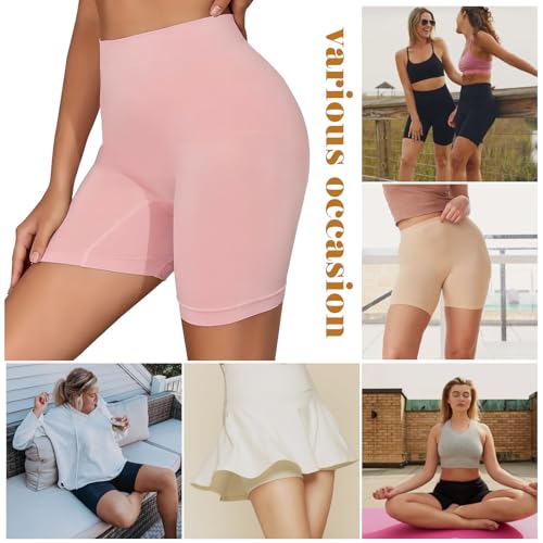 Image of LALESTE Anti Chafing Slip Shorts for Women Under Dress Smooth Seamless Boxer Briefs Long Leg Boyshorts Underwear